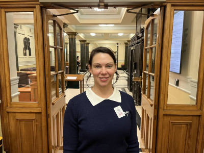 Corina at Parliament