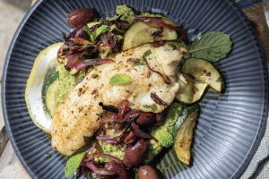 Greek Pan-Fried Perch - Photographer: Sally Greer