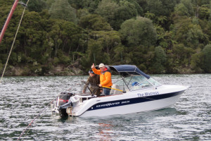 Lake Tarawera trolling 2