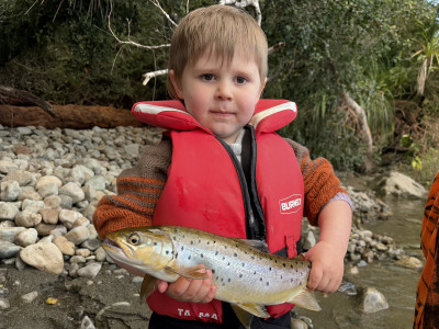Arthur Stewart enjoying some West Coast spring fishing.