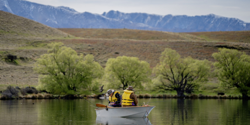 WFR2627.18 Anglers on lake Alexandira during last year’s High Country Opening weekend. Photo Braided Creative