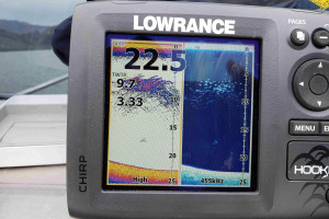 WFR1920.10 likely looking sockeye sign on the fish finder 