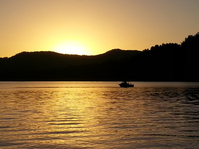 Calm Summer Evening Conditions Lake Mapourika February 2018