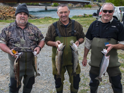 RL SEPT CSI 1 2018 Opening day success on the Waitaki River for Colin Ballantyne Grahame Ballantyne and Kevin Sidon
