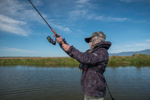 Spin fishing is a great way to combat high and dirty river flow CopyAB
