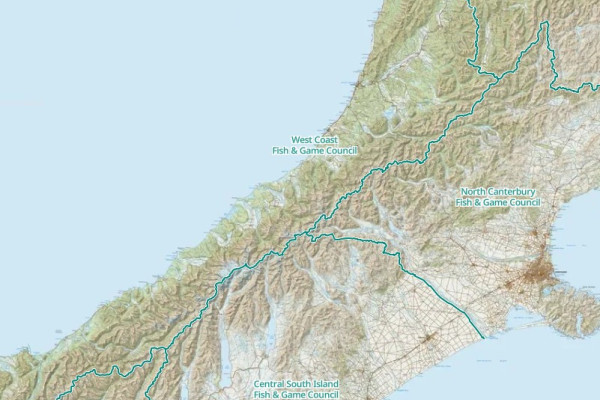 West Coast map