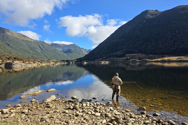nel Weesang Paaka fishing Cobb Reservoir. Photo Jacob Lucas