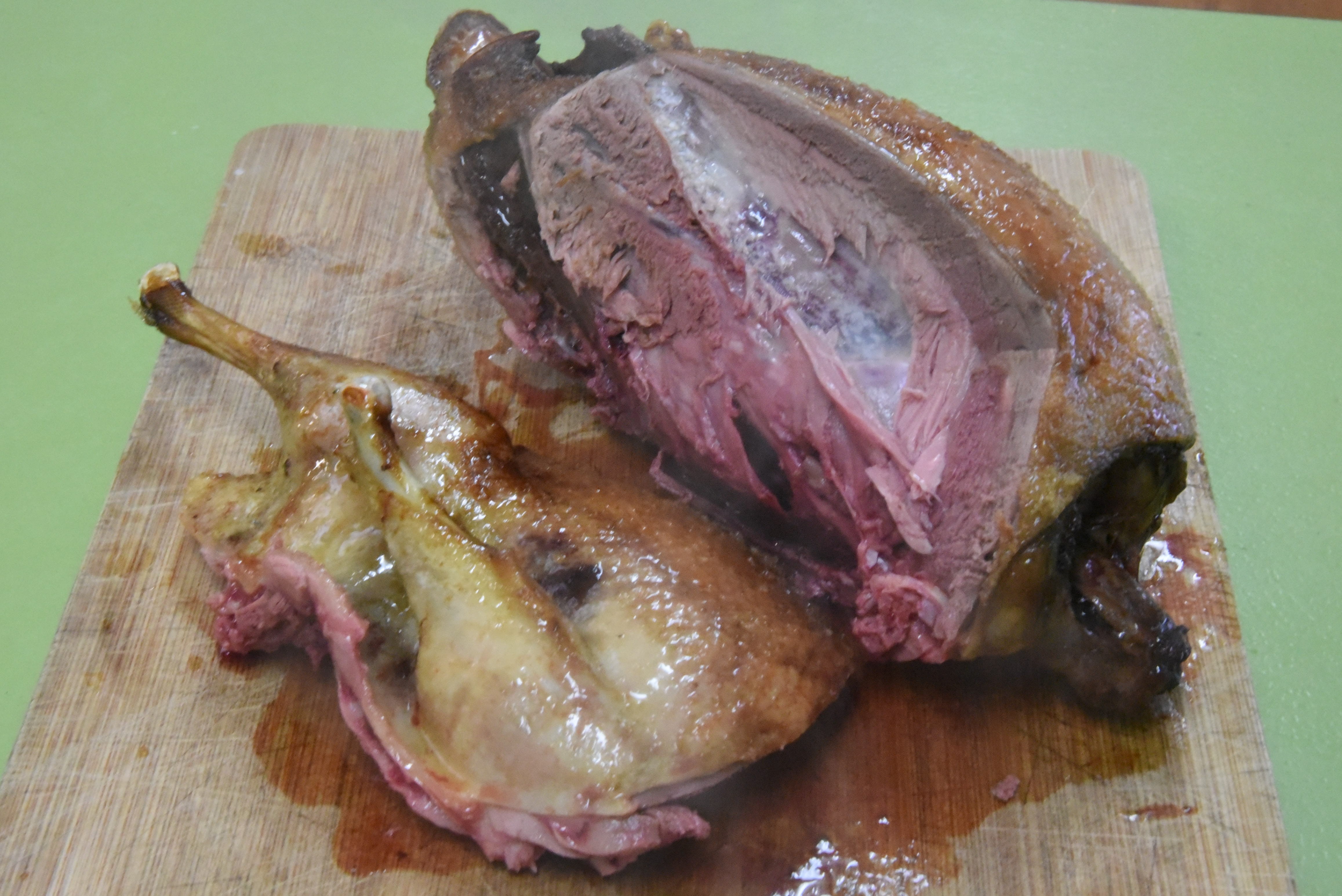 Roast duck cut