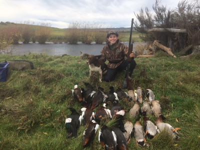 Tomos 1st opening duckshooting haul at Rustys 5 May 2018
