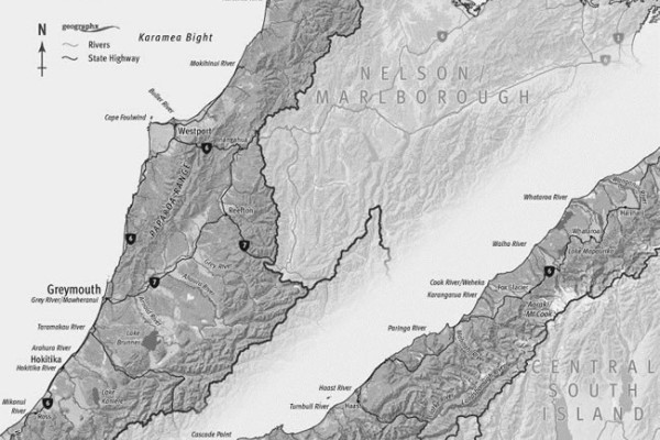 west coast map